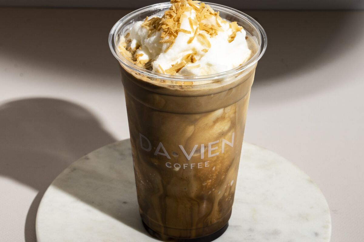 Coco Cloud, blended coconut coffee beverage from DaVien Cafe