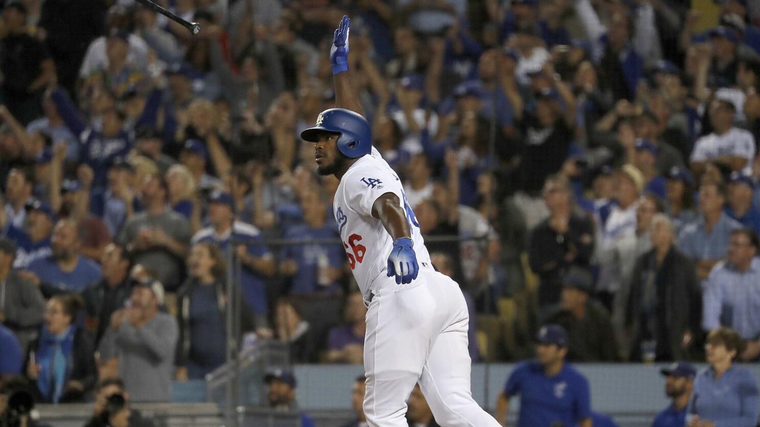 Yasiel Puig gets rare start in left field - True Blue LA