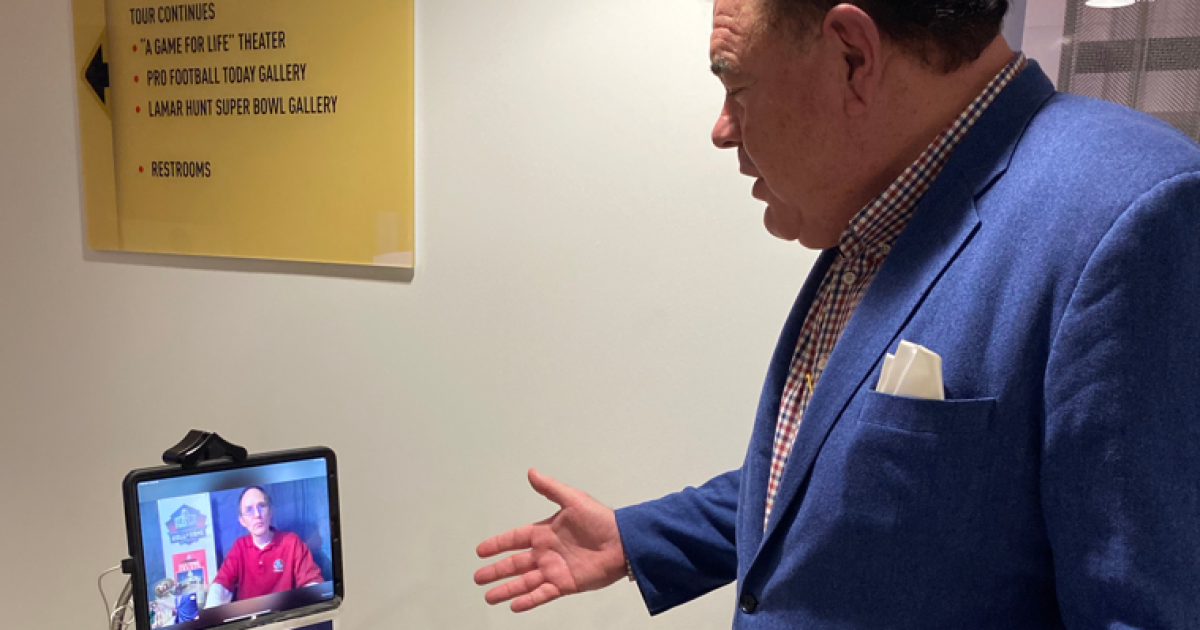 Got a question in Canton? This Pro Football Hall of Fame docent will answer from London