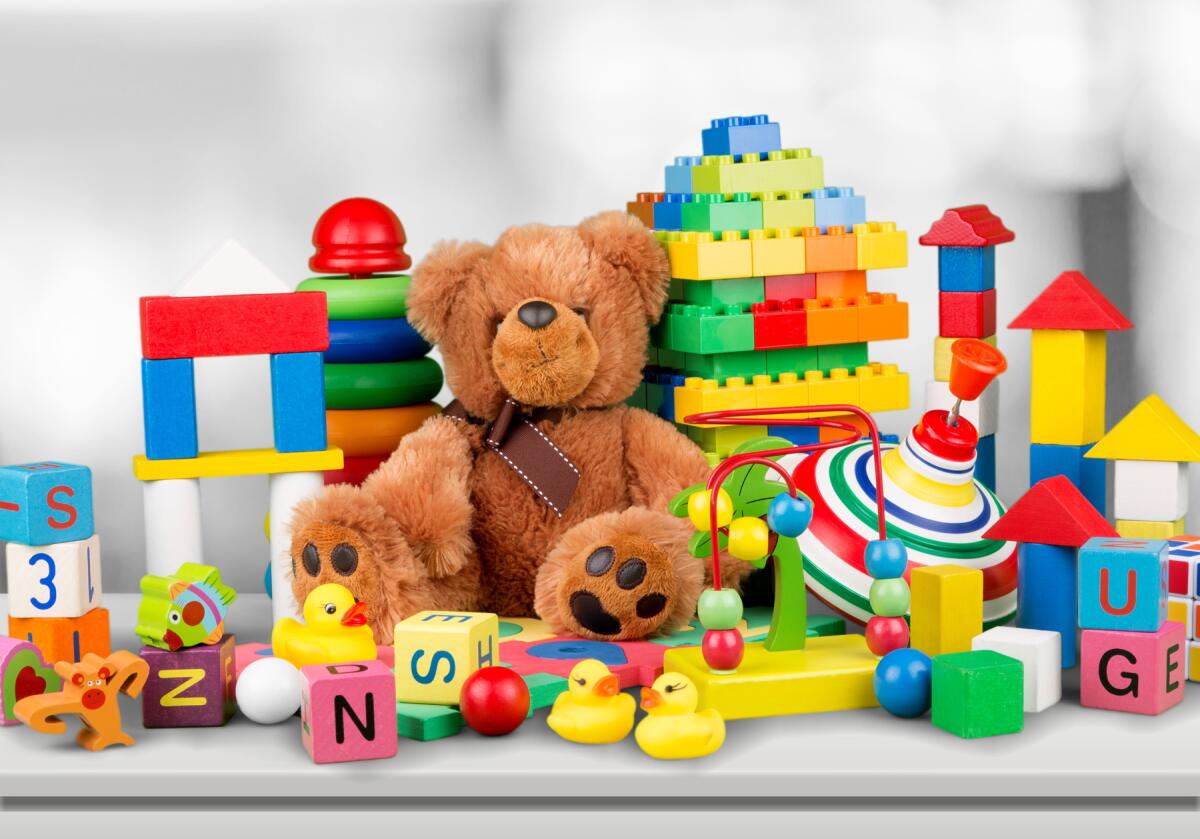 an assortment of toys