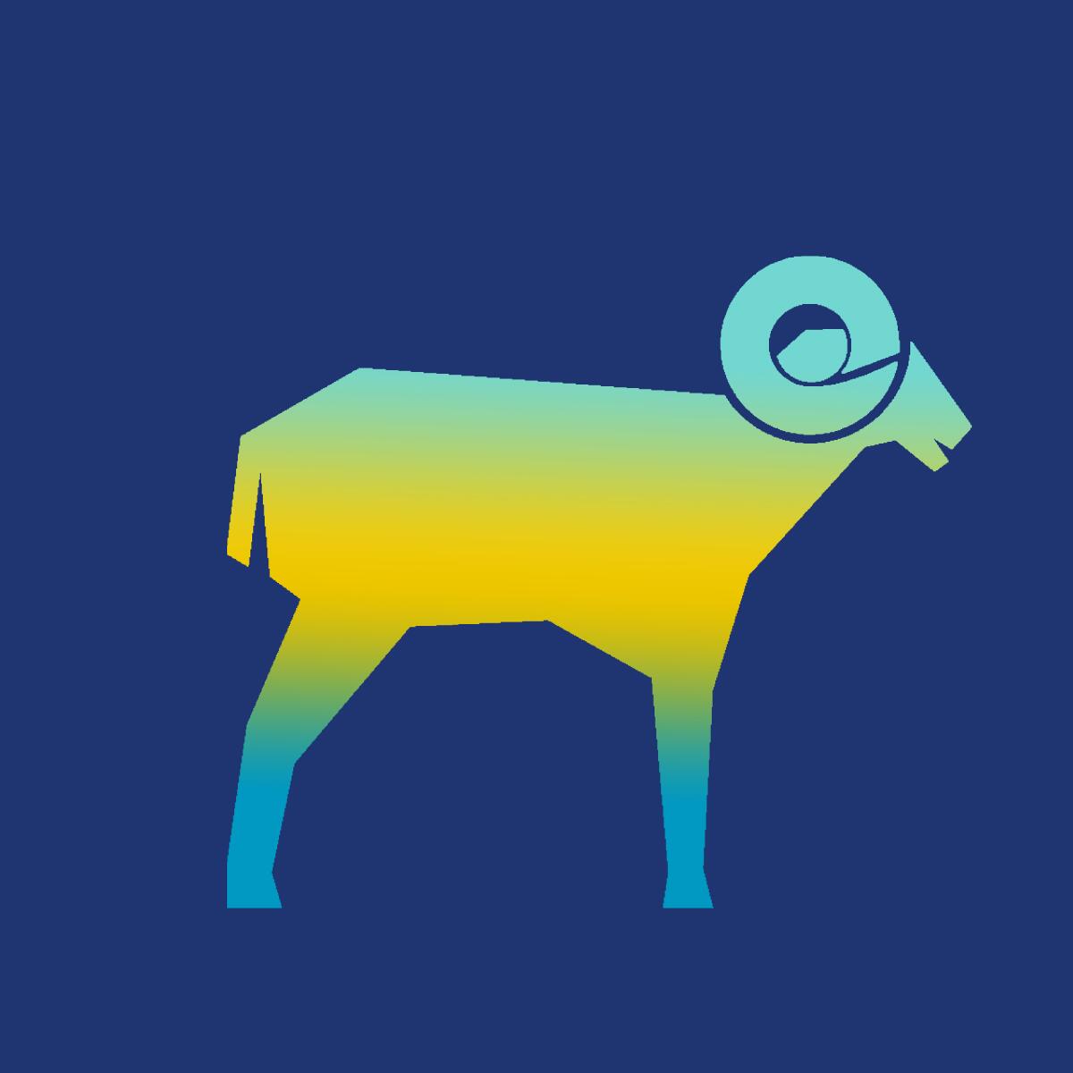 Illustration of a big horn sheep  