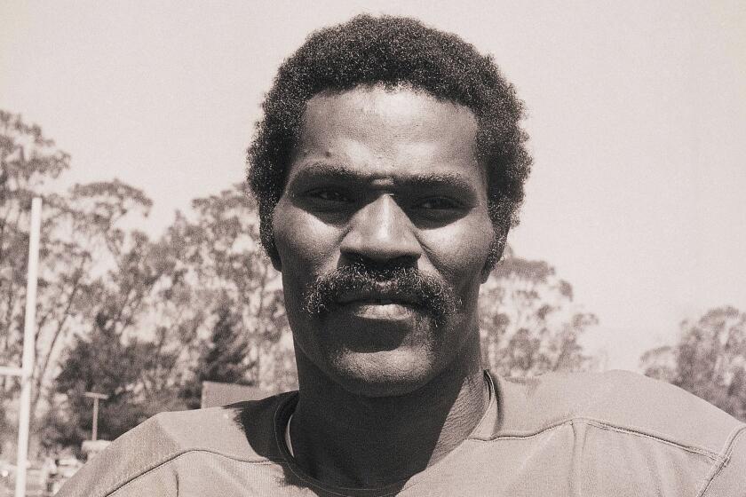 FILE - San Francisco 49ers Jimmy Johnson is shown in 1973. Pro Football Hall of Fame defensive back.