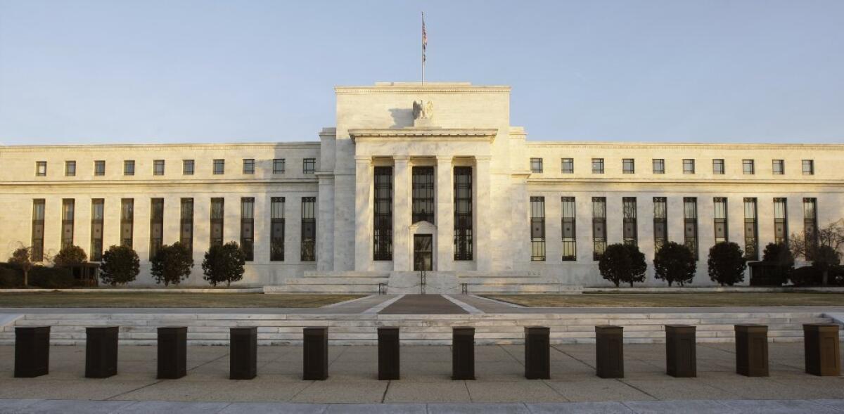 The Federal Reserve Building is seen in Washington, D.C.