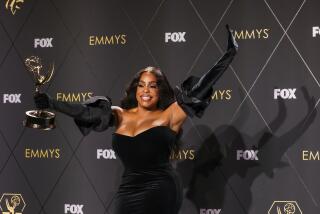 Los Angeles, CA - January 15: Niecy Nash wins an Emmy for Best Supporting Actress in Limited Series for Dahmer at the 75th Primetime Emmy Awards at Peacock Theater in Los Angeles, CA, Monday, Jan. 15, 2024. (Dania Maxwell / Los Angeles Times)