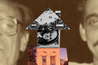 Collage of a house made out of money and vintage photos 