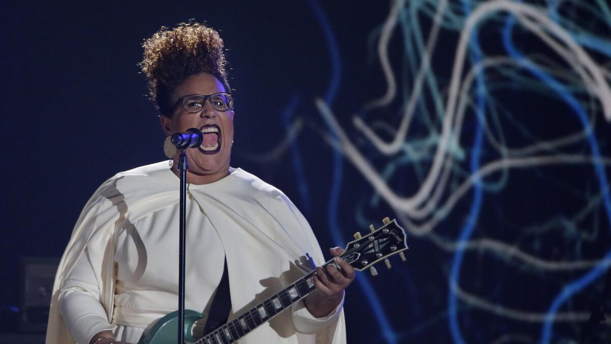 Alabama Shakes singer Brittany Howard performs at the 2015 Grammys.