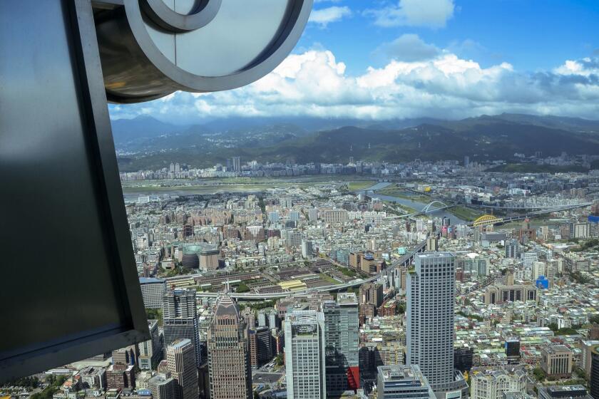 TAIWAN - View from Taipei 101 building.