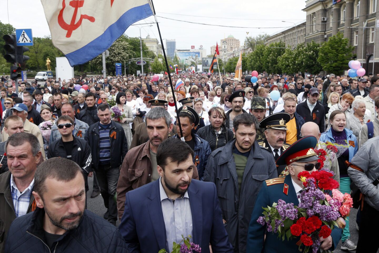 Victory Day celebrations in Donetsk