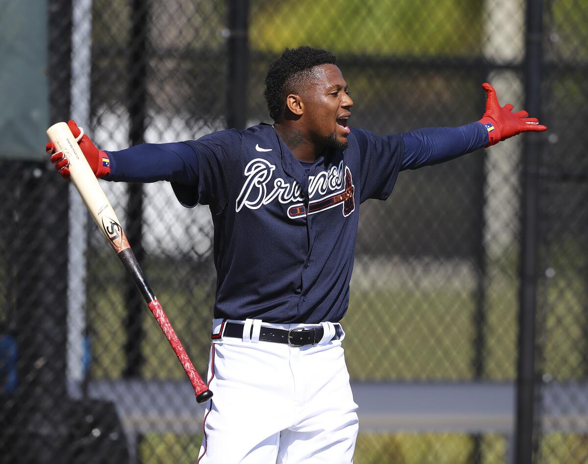 Braves' Acuña describes feelings for Freeman as 'nothing' - The San Diego  Union-Tribune