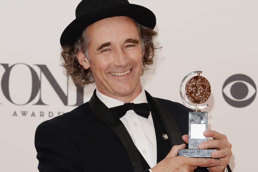 Mark Rylance, shown at the 2014 Tony Awards, where he won for "Twelfth Night." He will play the title role in Steven Spielberg's "The BFG."