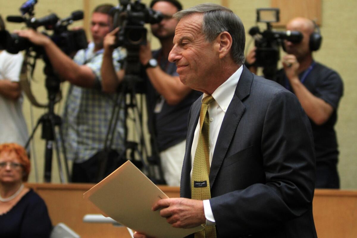 Bob Filner makes his resignation speech as mayor to the City Council.