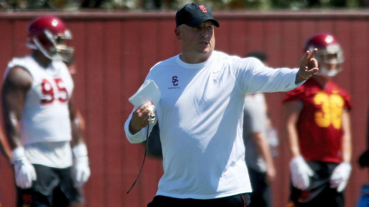 Clay Helton's USC Trojans are ranked No. 4 in the preseason Associated Press top 25, their highest preseason rank since 2012.