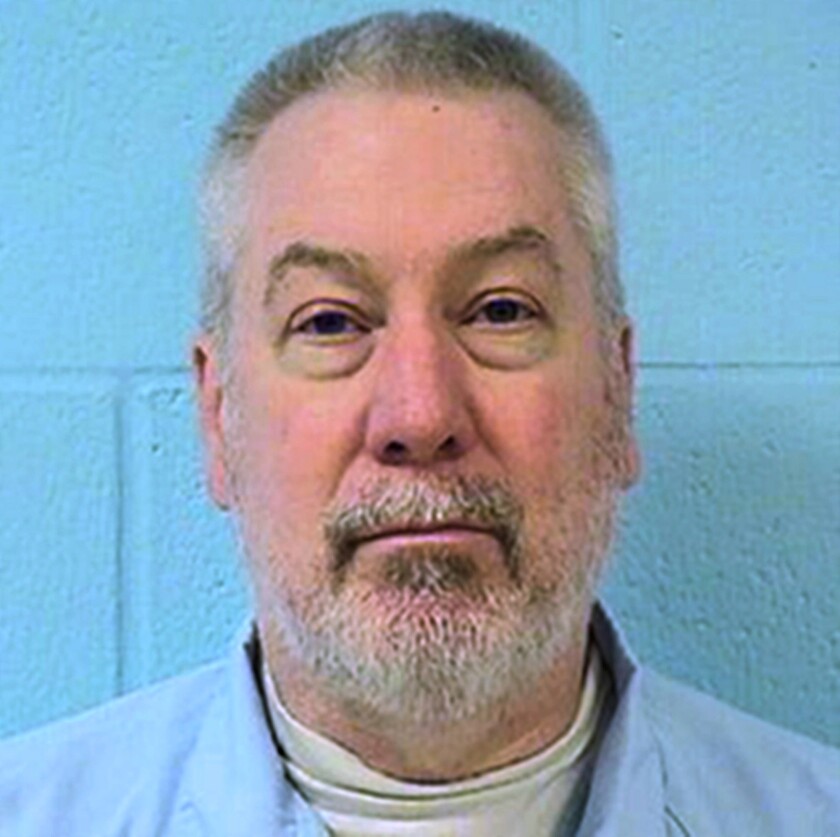 FILE - This undated file photo provided by the Illinois Department of Corrections shows former Bolingbrook, Ill., police officer Drew Peterson. Peterson is getting another chance to ask a judge to vacate his 2012 conviction in the murder of his third wife. A hearing Monday, Feb. 7, 2022, will be before the same judge who sentenced Peterson to 38 years in prison for the 2004 slaying of Kathleen Savio. (Illinois Department of Corrections via AP, File)
