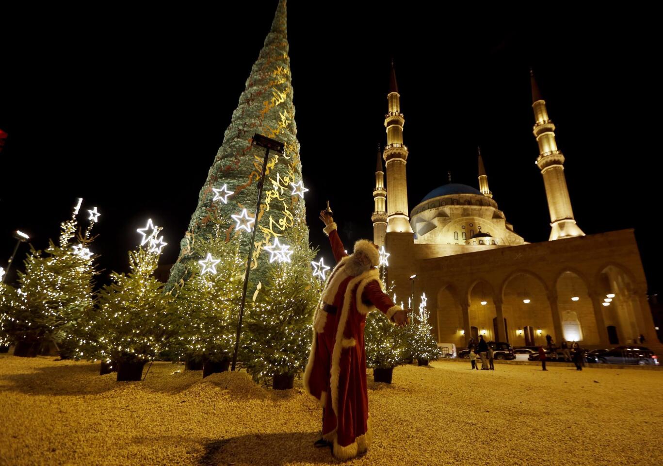 Christmas tree at the mosque