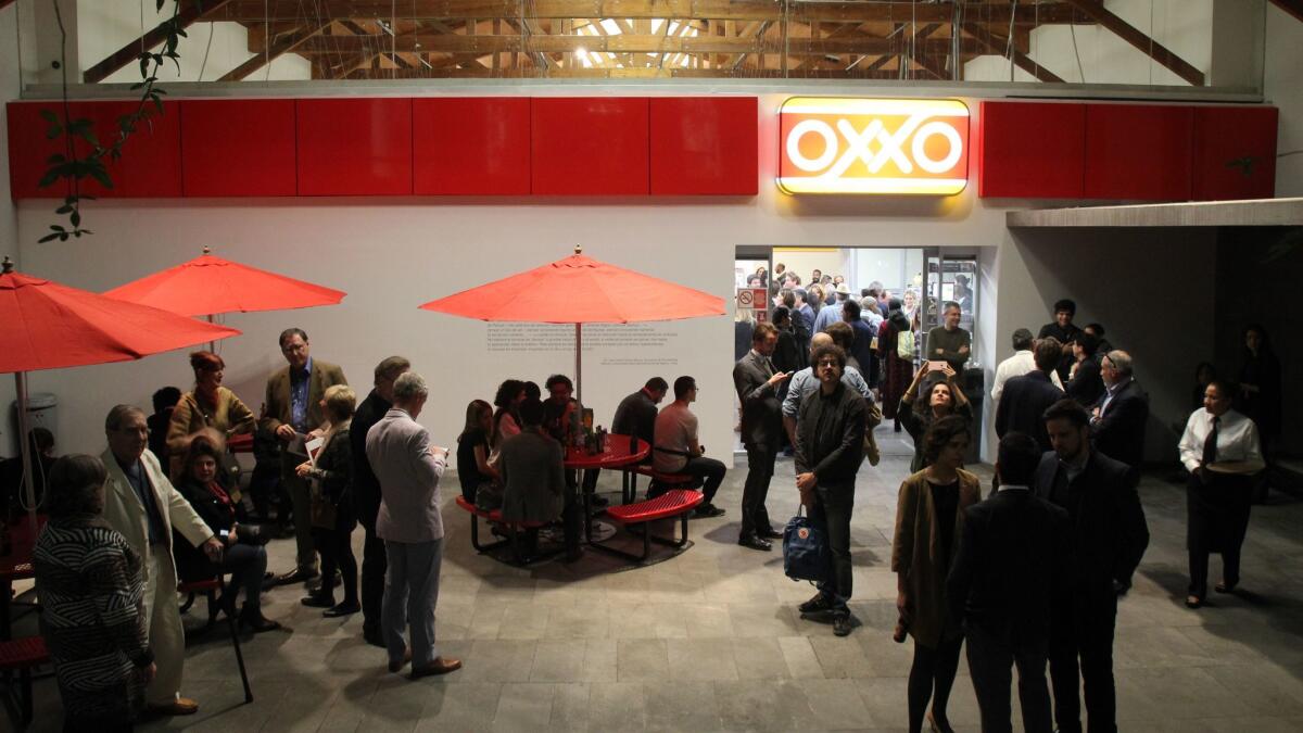 Artist Gabriel Orozco installed a fully functioning Oxxo convenience store inside Kurimanzutto gallery.