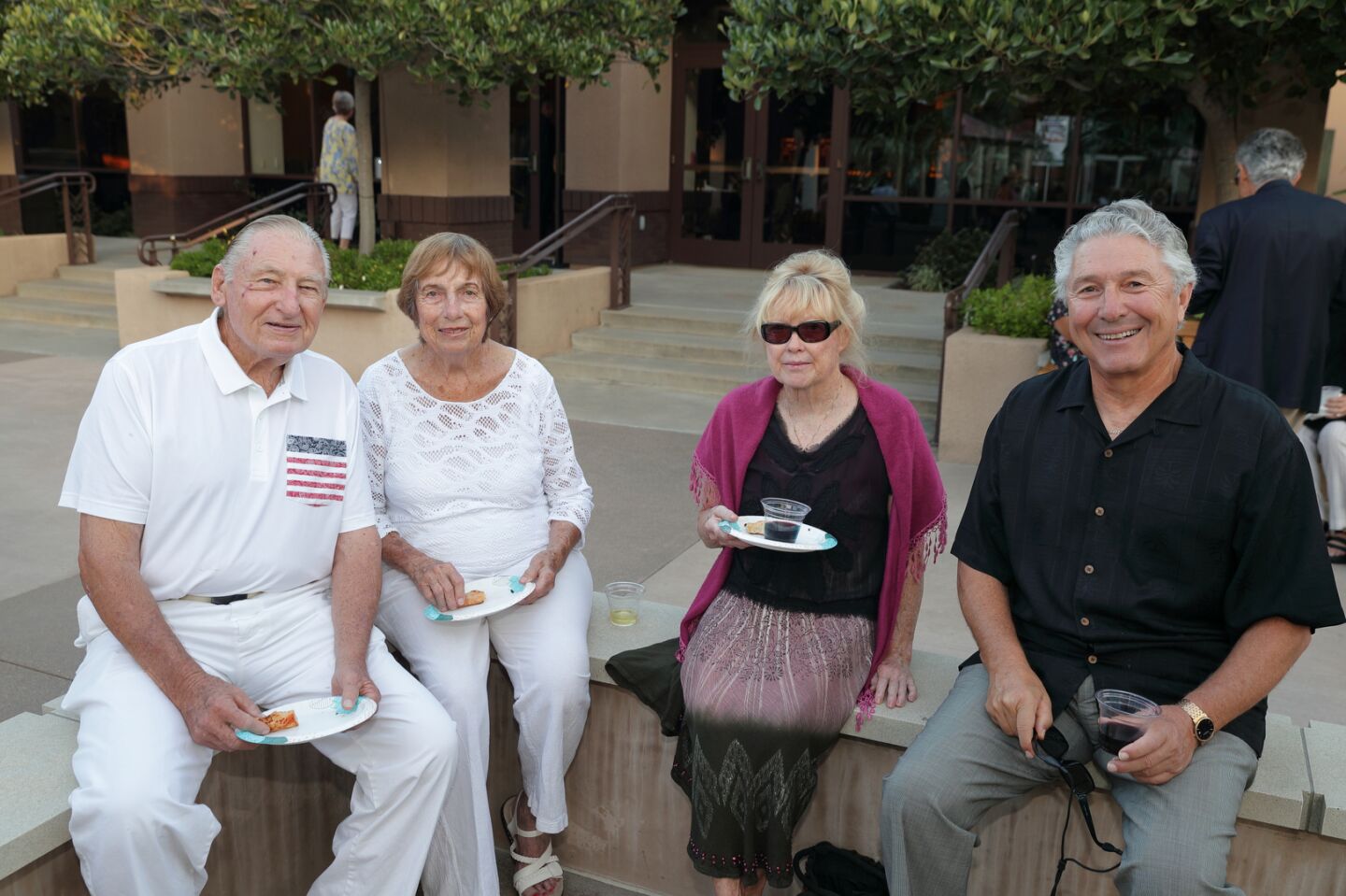 Bill and Marion Hinchy, Jill and Luis Valerio