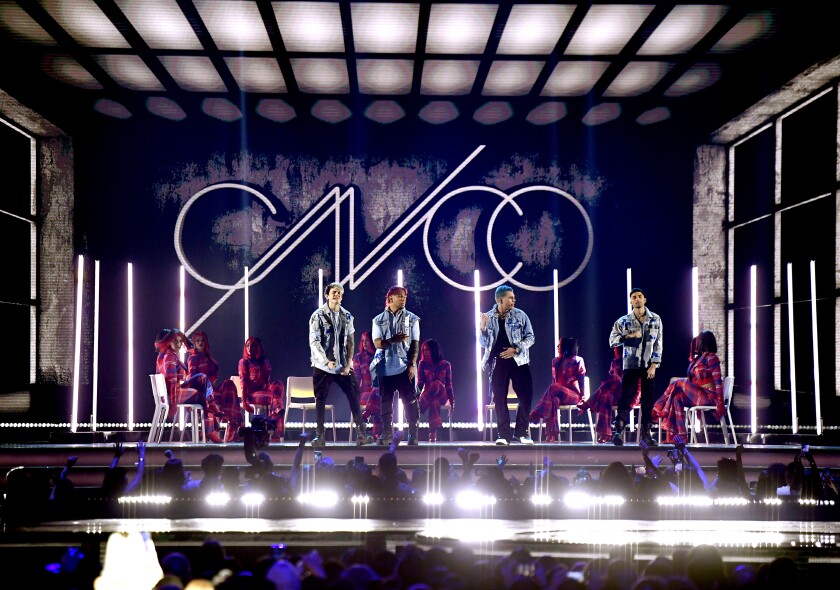 CNCO gana por tercera ocasión el premio al Álbum Favorito Pop con "Déjà Vu".