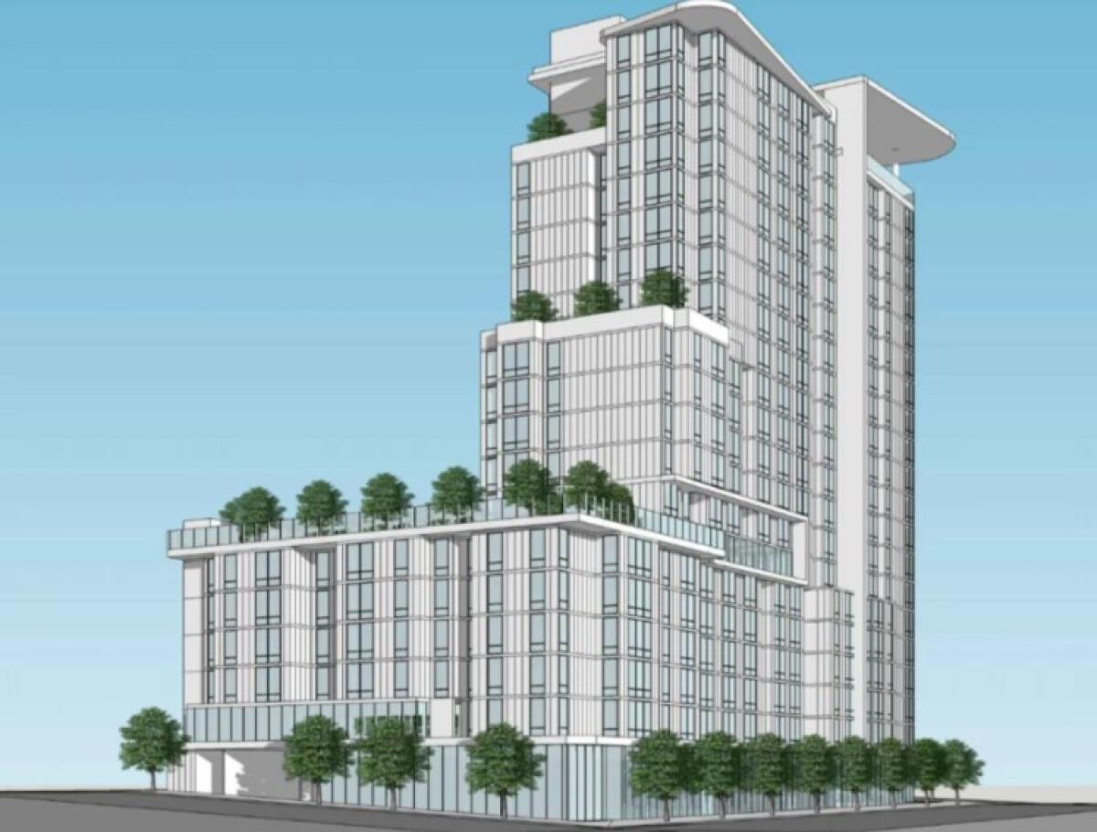 A 400-unit mixed-use development is proposed for Roosevelt Avenue along Interstate 5 in National City.