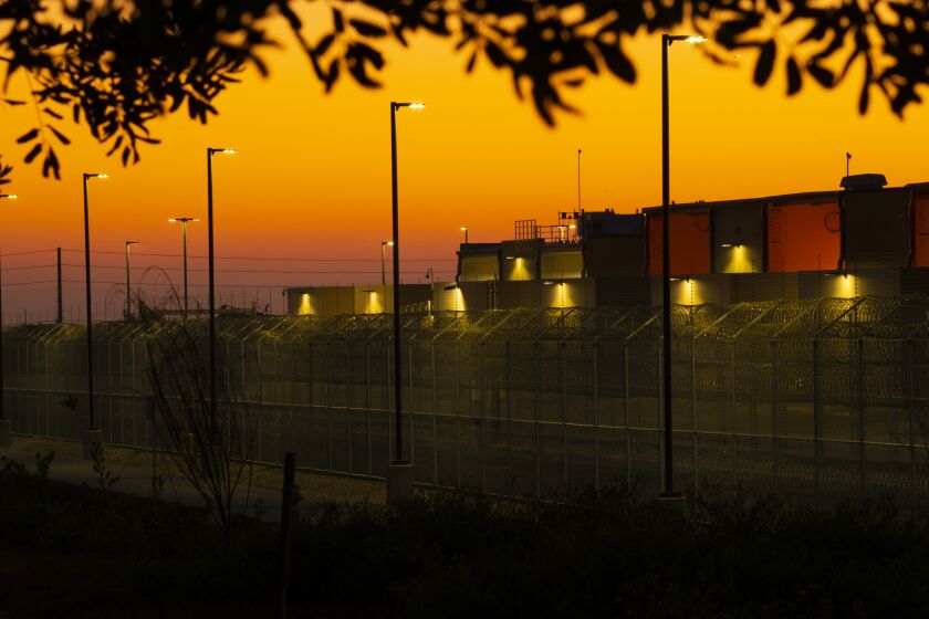 Located in south San Diego, the Otay Mesa Detention Center where immigrant detainees awaiting court proceedings are housed.