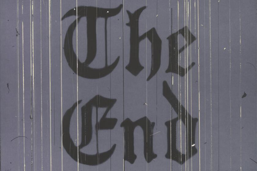 Edward Ruscha, "The End," 1991, lithograph