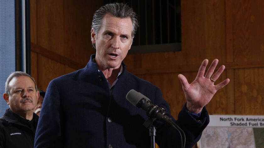 Gov. Gavin Newsom was almost immediately confronted with the dual predicaments of a Los Angeles teachers' strike and the threat of a PG&E bankruptcy after taking office this month.