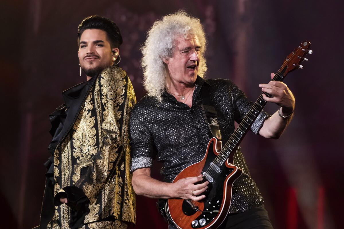 Sept. 28, 2019: Adam Lambert and  Brian May of Queen, Global Citizen Festival in New York