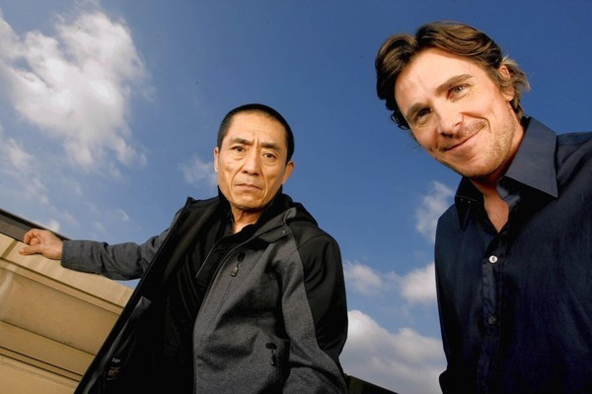 Director Zhang Yimou says the collaboration behind the Christian Bale-starring “Flowers of War” was particularly organic. He hopes to see more.