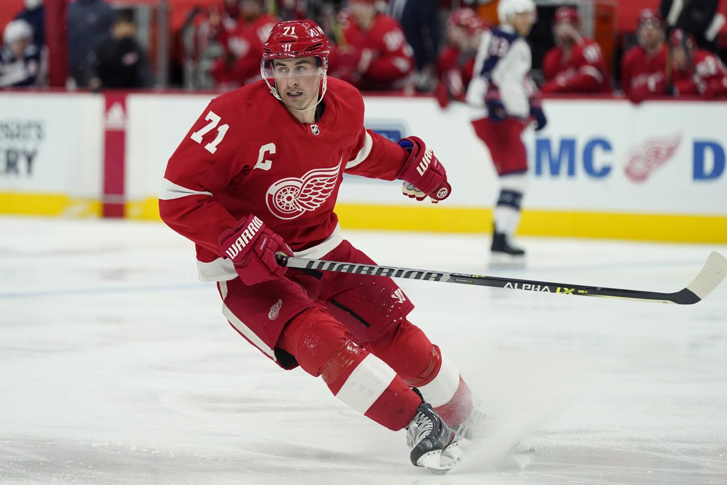 Red Wings put captain Dylan Larkin on IR after cross-check that knocked him  unconscious, National Sports
