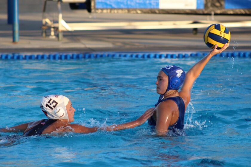 Drew Wong is a four-year starter for the Rancho Bernardo High girls water polo team.
