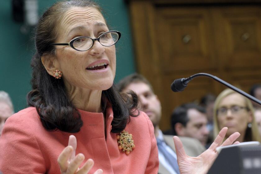 Food and Drug Administration Commissioner Margaret Hamburg, shown in a previous Capitol Hill appearance, faced harsh questioning from lawmakers on Tuesday.