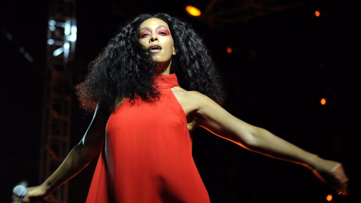 Solange performs at FYF Fest at Exposition Park on Aug. 23, 2015.