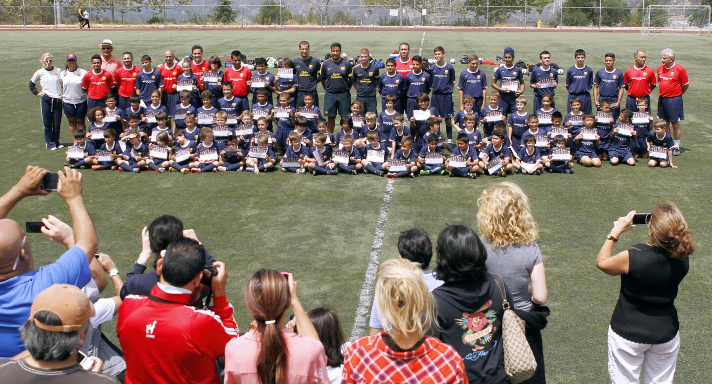 Photo Gallery: FC Barcelona soccer camp at Glendale Sports Complex