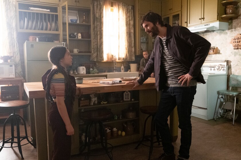 Brooklynn Prince and Jim Sturgess in the Apple TV+ series “Home Before Dark.”