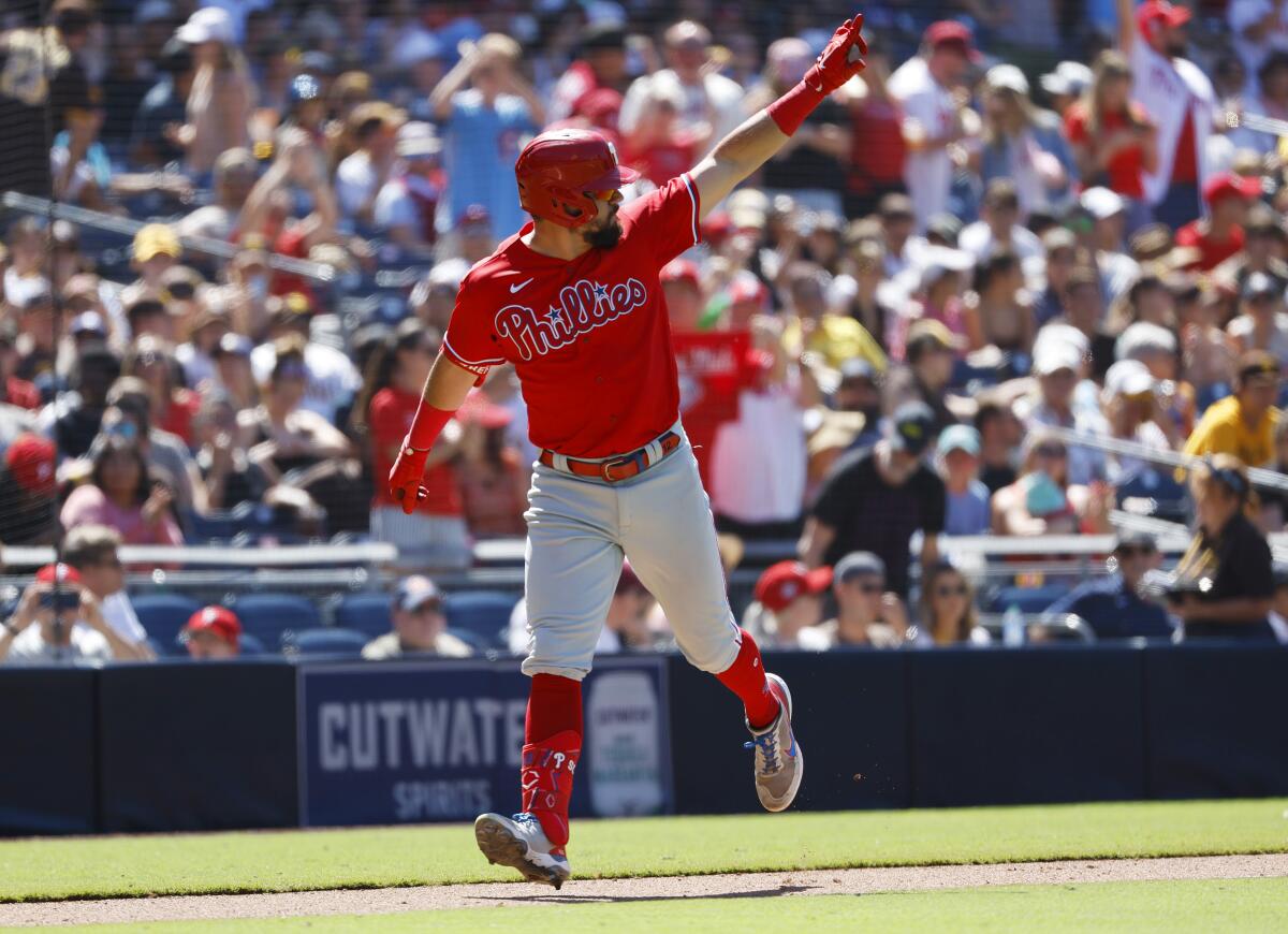 Martinez's 3-run homer leads Phillies past Padres - The San Diego  Union-Tribune