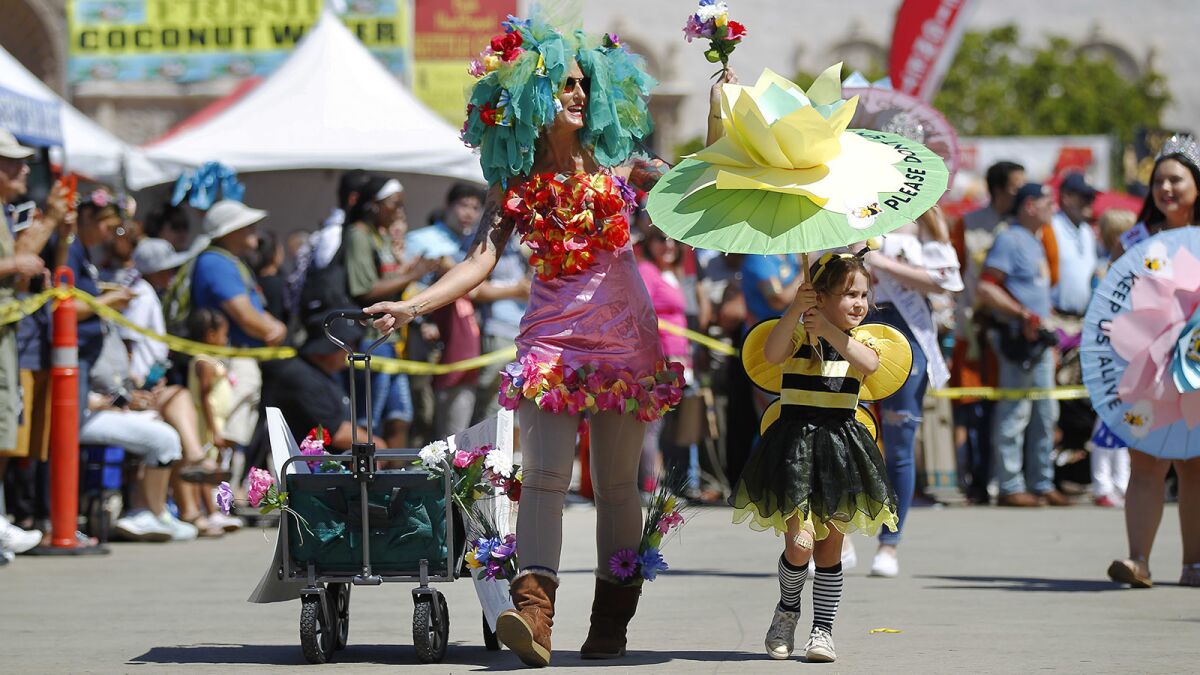 The Earth Day Parade celebrates the variety of life on earth and demonstrates a commitment to a clean, healthy environment.