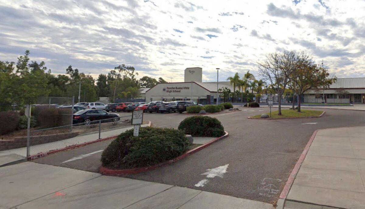 Google street view of Rancho Buena Vista High School.