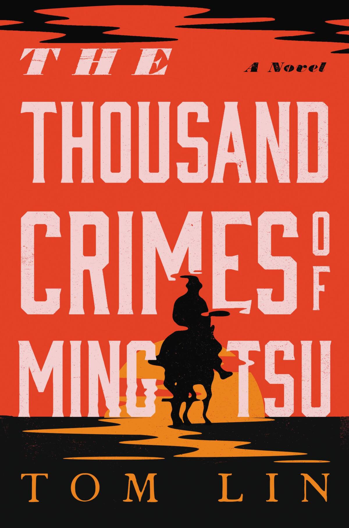 The cover of the book "The Thousand Crimes of Ming Tsu," by Tom Lin