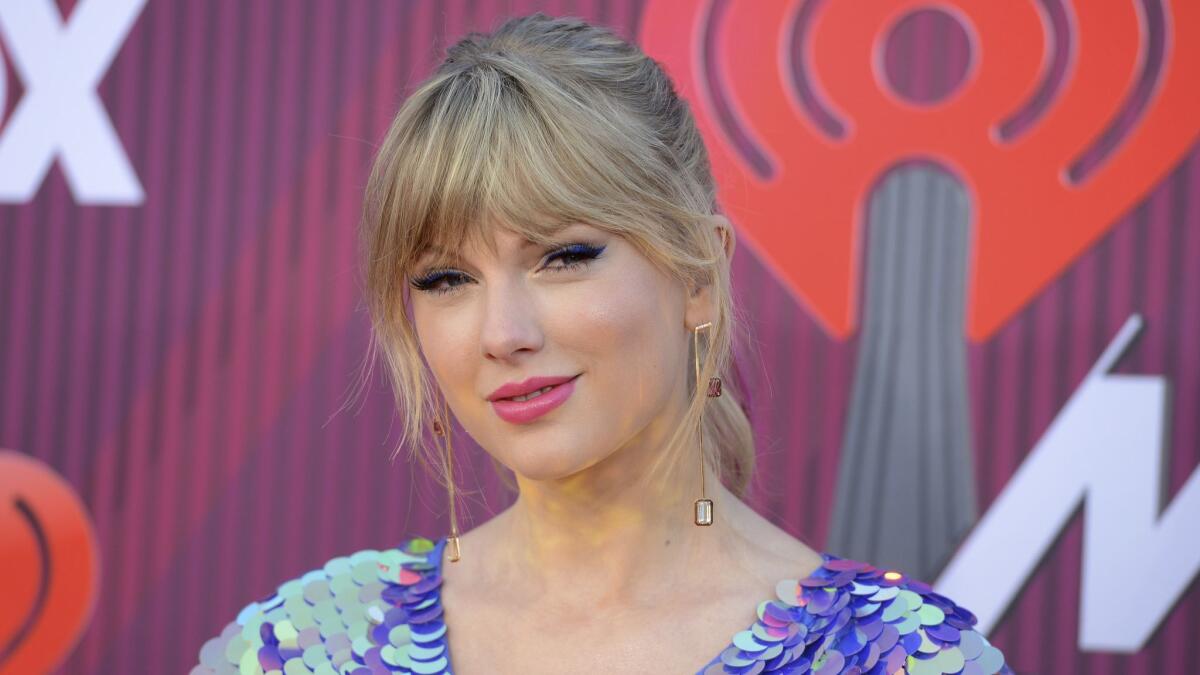 Taylor Swift, shown in 2019 at the iHeartRadio Music Awards.