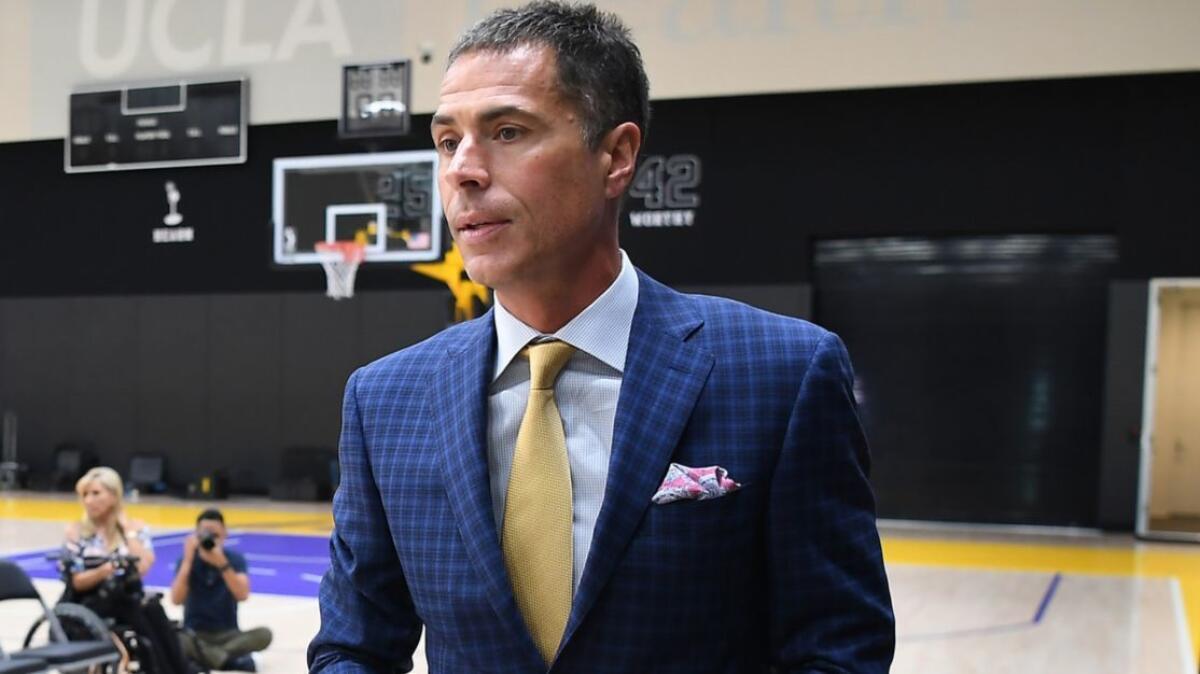 General manager Rob Pelinka is the Lakers' lead executive as the franchise moves forward.