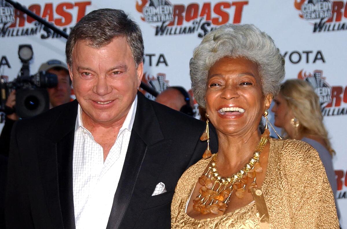 William Shatner and Nichelle Nichols in 2006