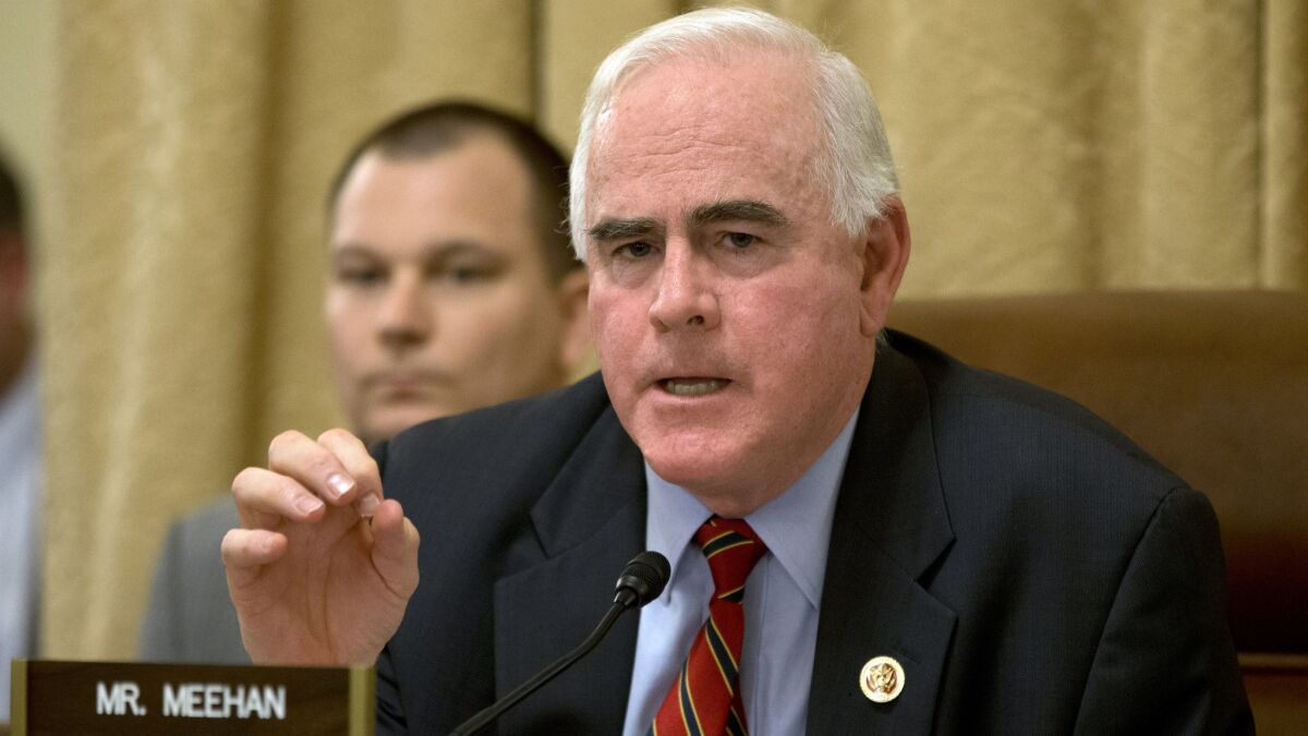Rep. Patrick Meehan (R-Pa.) speaks on Capitol Hill in 2013.