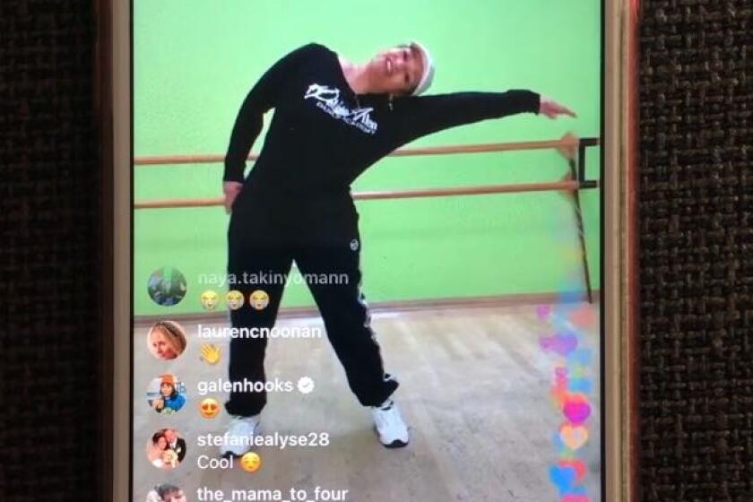 Choreographer Debbie Allen taught a dance class on Instagram live which attracted more than 30,000 people.