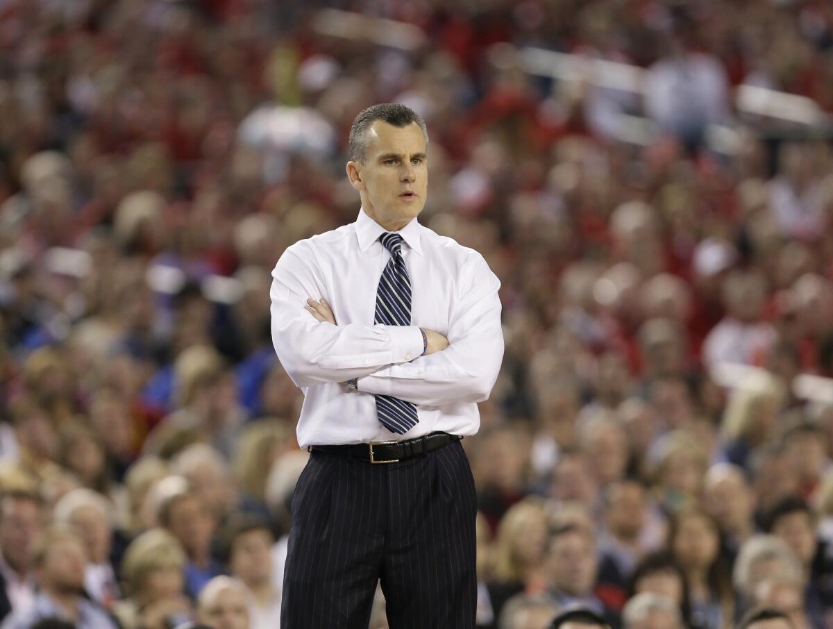 Billy Donovan, shown leading the Florida Gators, is the new coach of the Oklahoma City Thunder.