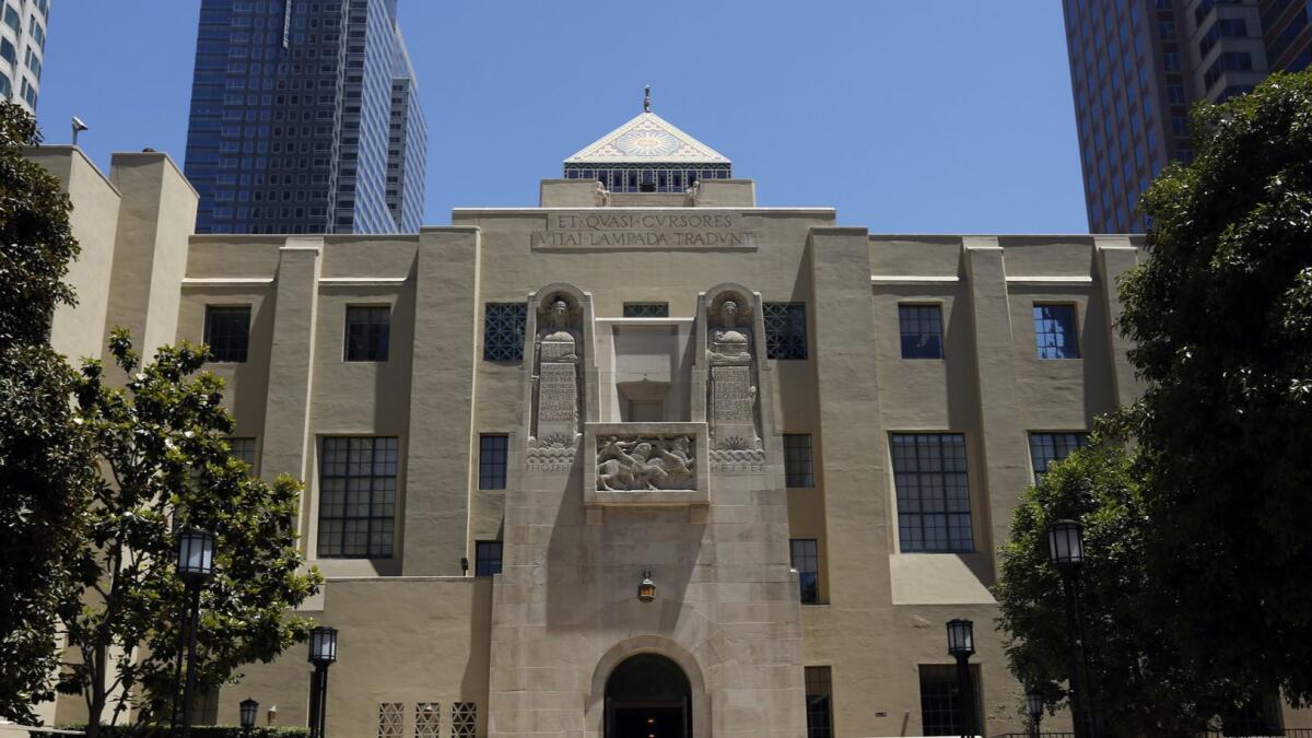 The Los Angeles Public Library in downtown Los Angeles, where most of the ALOUD reading series conversations take place.