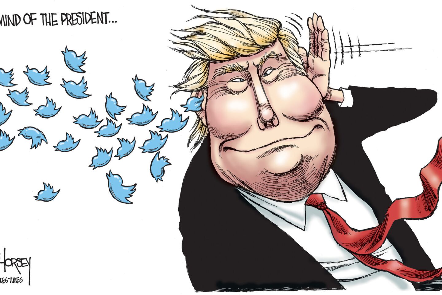 Donald Trump has tweets on the brain.