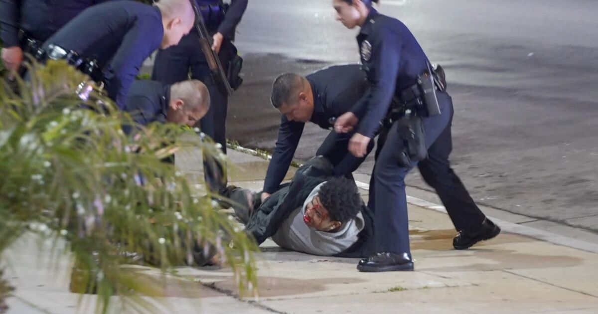 Two late-night LAPD pursuits end in crashes, leaving at least six injured