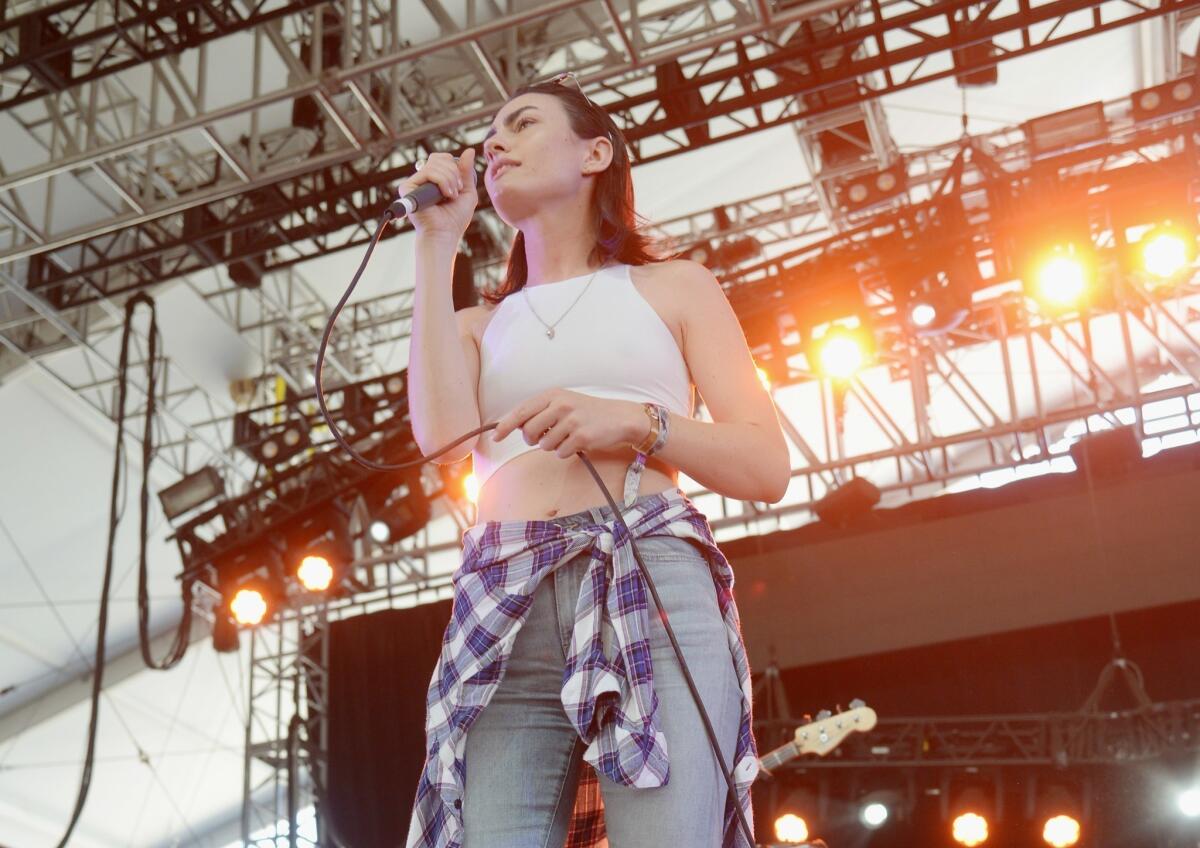 Singer Isabella Manfredi of The Preatures as seen during the first week of the Coachella Valley Music and Arts Festival.