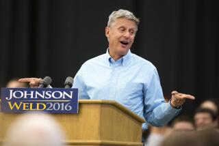 FILE - Libertarian presidential candidate Gary Johnson speaks during a campaign rally in Des Moines, Iowa, Sept. 3, 2016. An Associated Press analysis of Gallup data going back to 1980 shows that it's pretty common for third-party candidates to look like they have polling momentum in the months before an election, only to come up far short at the ballot box. (AP Photo/Scott Morgan, File)