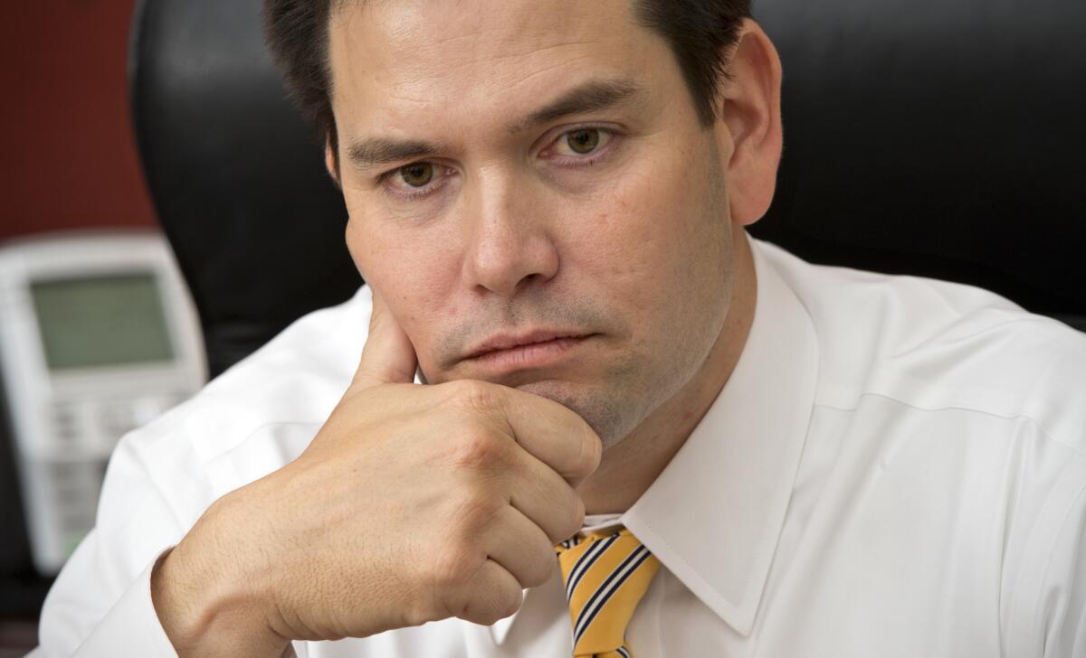 Sen. Marco Rubio will deliver the Republican Party's response to President Obama's State of the Union address Tuesday.