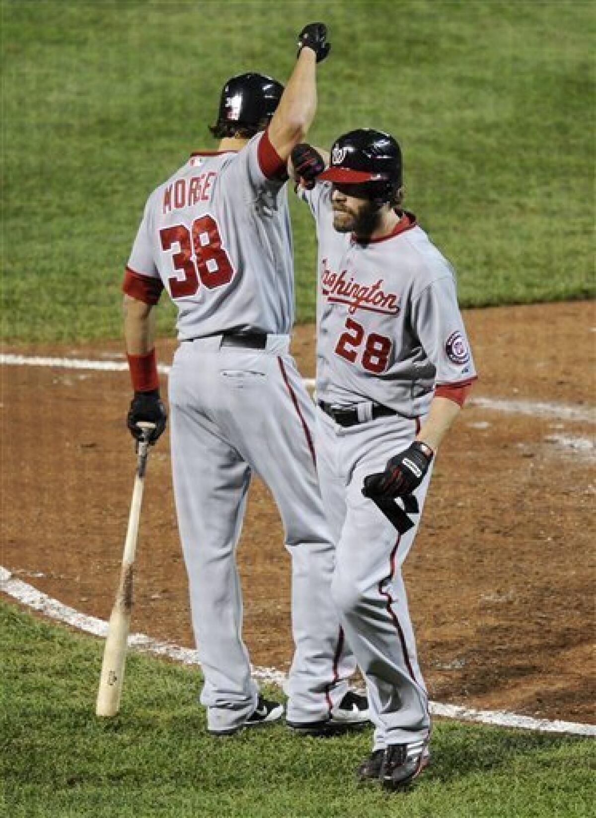 Nationals' Jayson Werth added to lineup late, hits big home run in